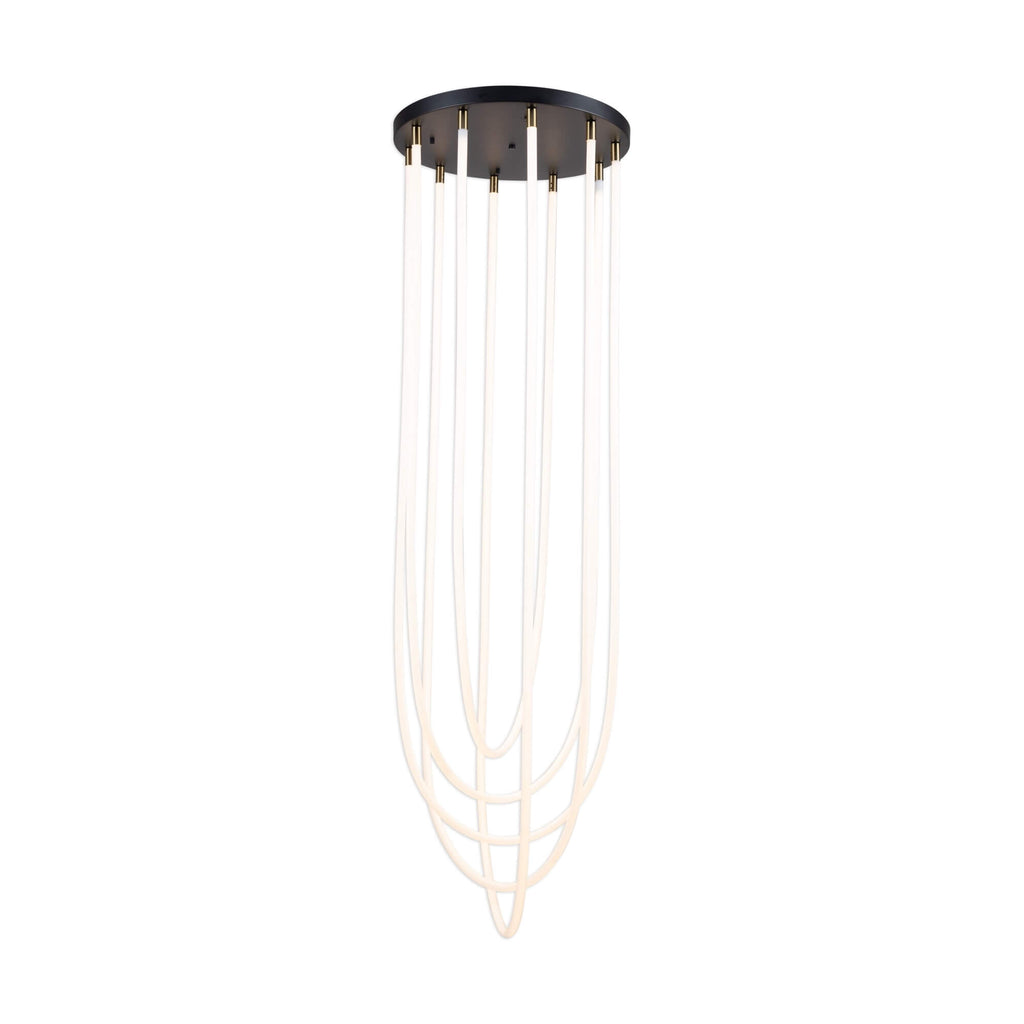 ARTCRAFT CASCATA LED FOYER CHANDELIER AC6812BK