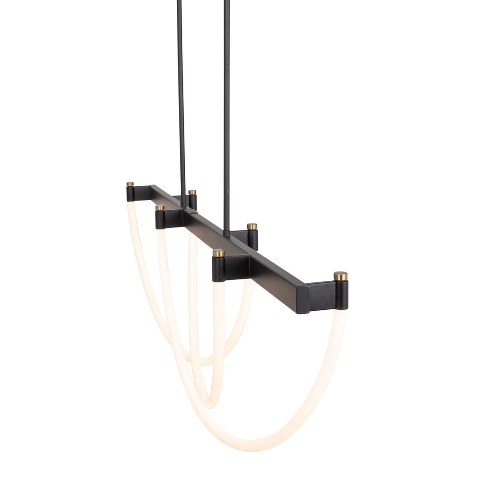 ARTCRAFT CASCATA LED LINEAR CHANDELIER AC6813BK