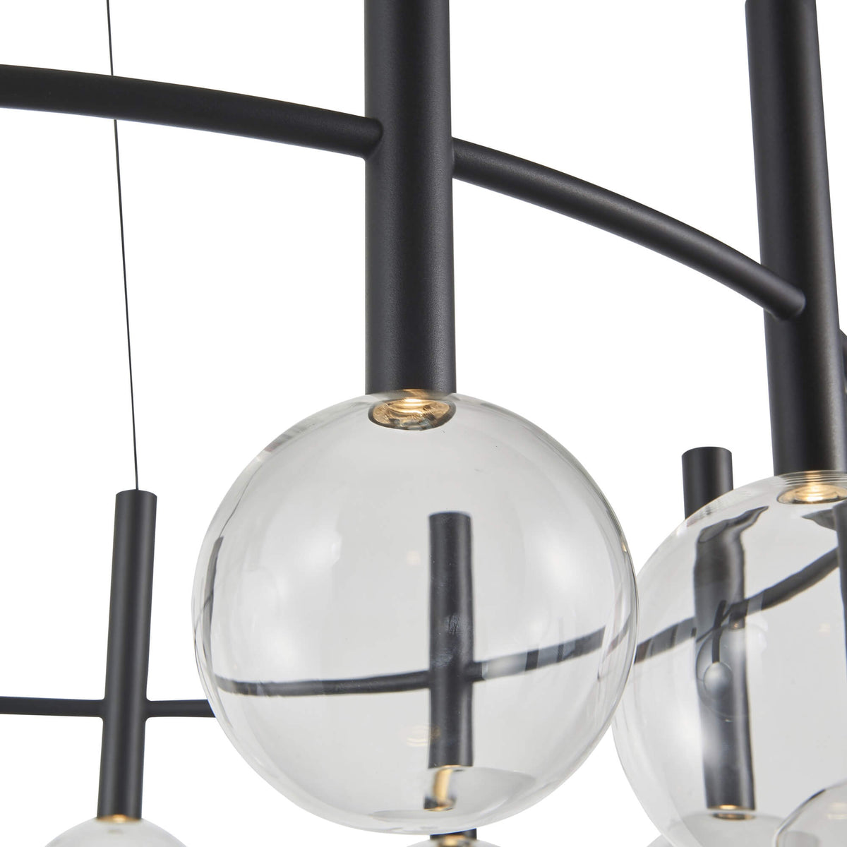 ARTCRAFT TERRA 12 LT CHANDELIER LED AC6852BK