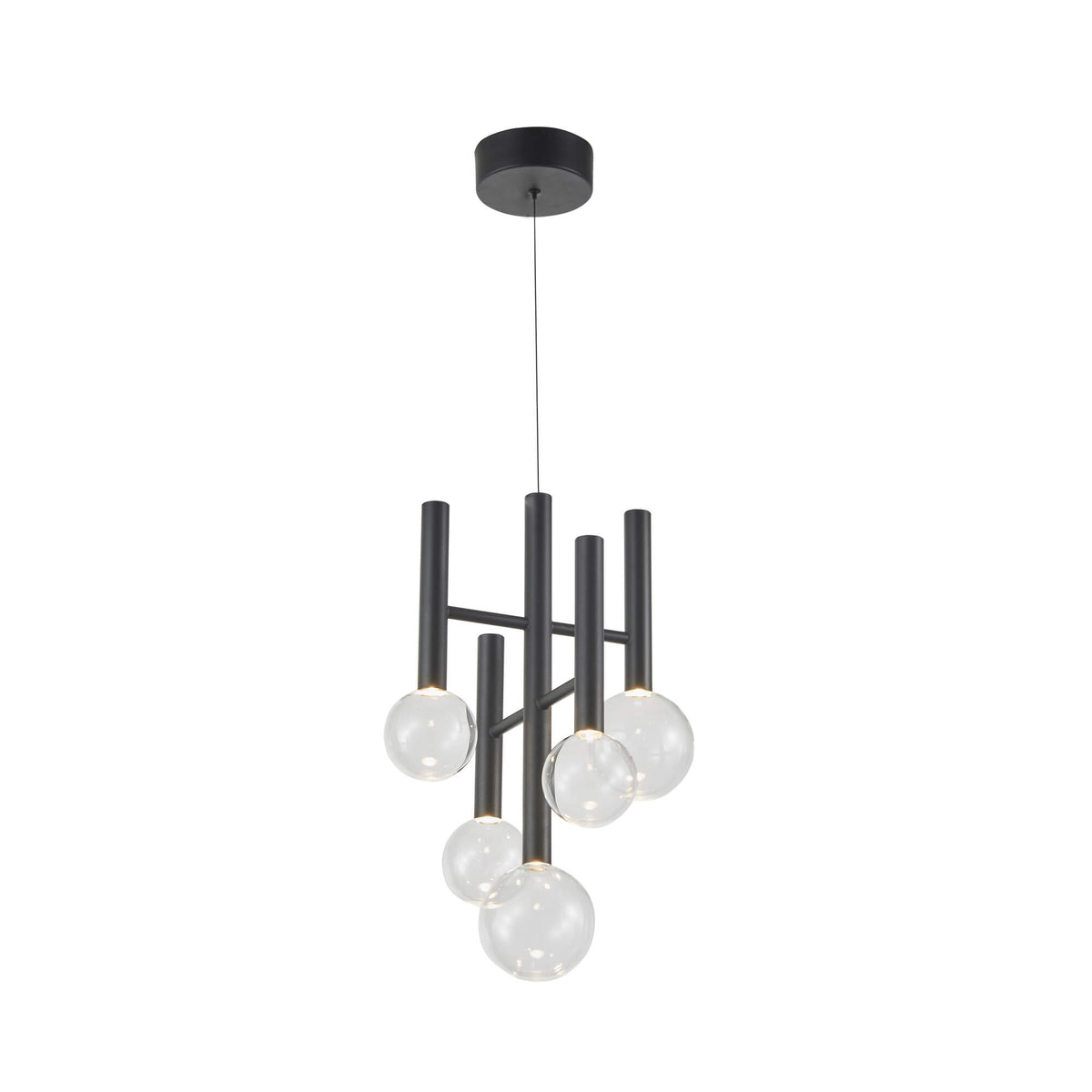 ARTCRAFT TERRA 5 LT CHANDELIER LED AC6855BK