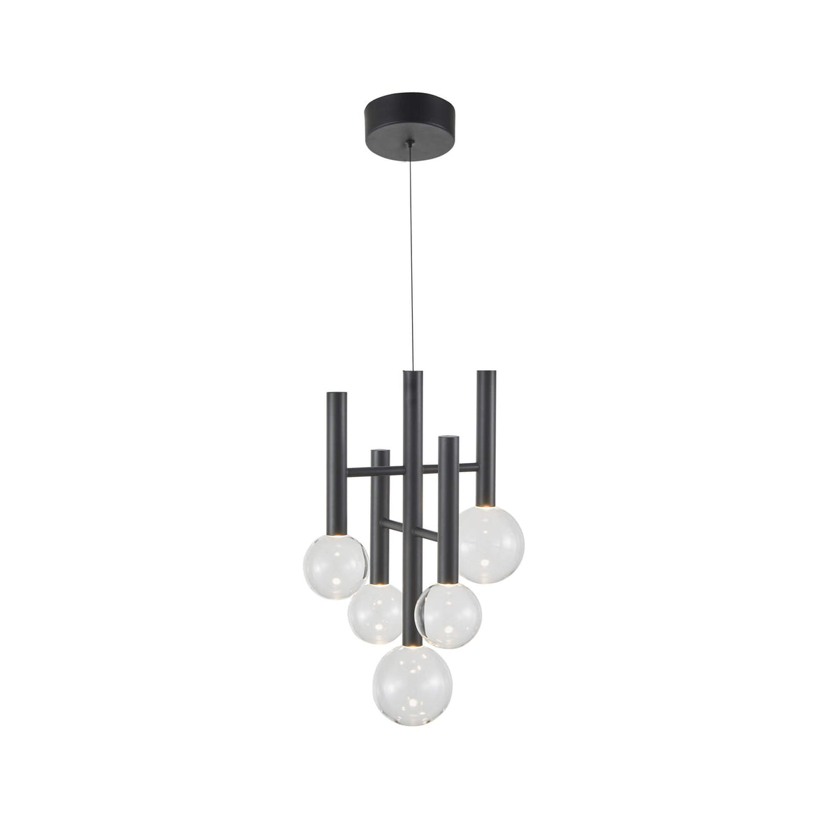 ARTCRAFT TERRA 5 LT CHANDELIER LED AC6855BK