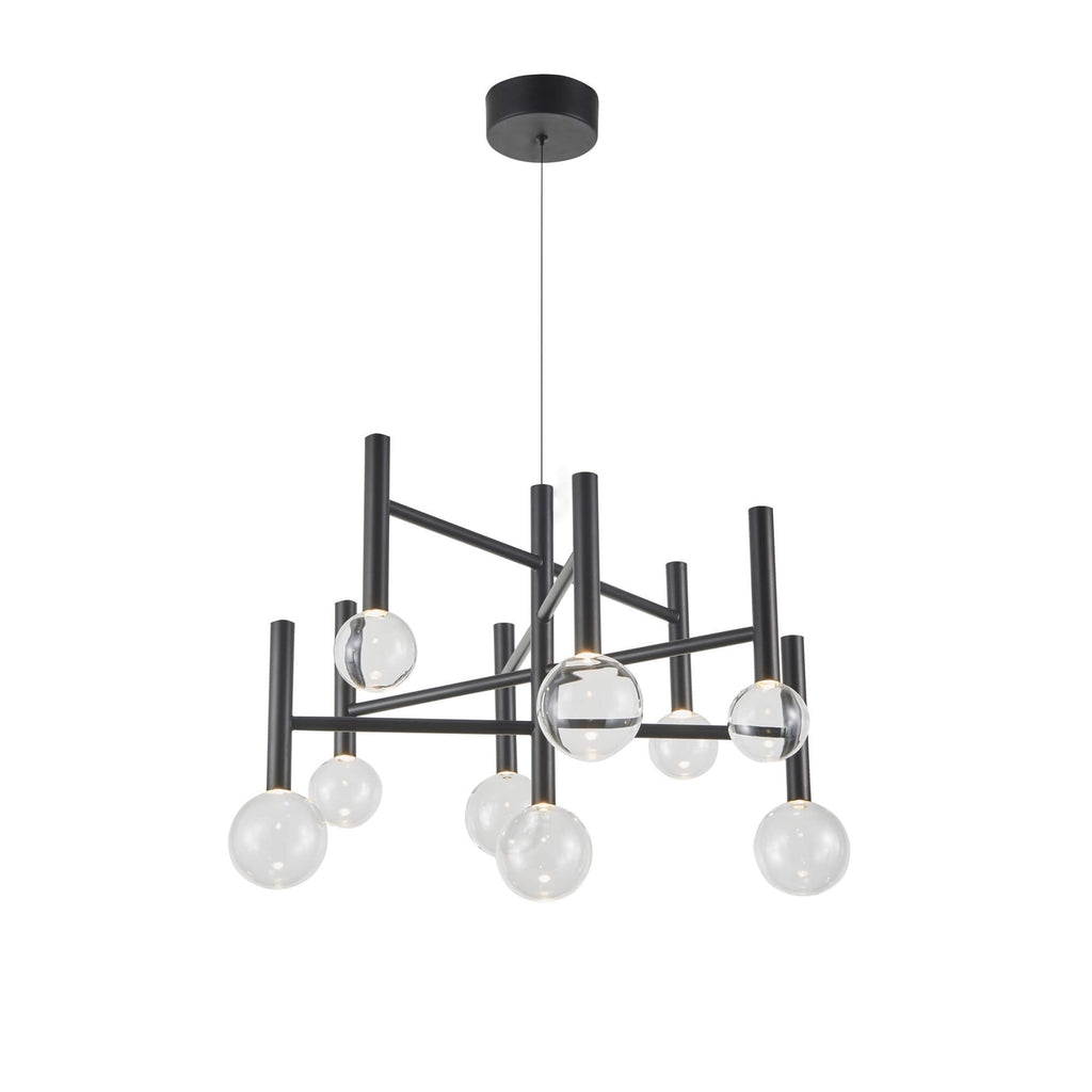 ARTCRAFT TERRA 9 LT CHANDELIER LED AC6859BK