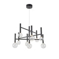 ARTCRAFT TERRA 9 LT CHANDELIER LED AC6859BK