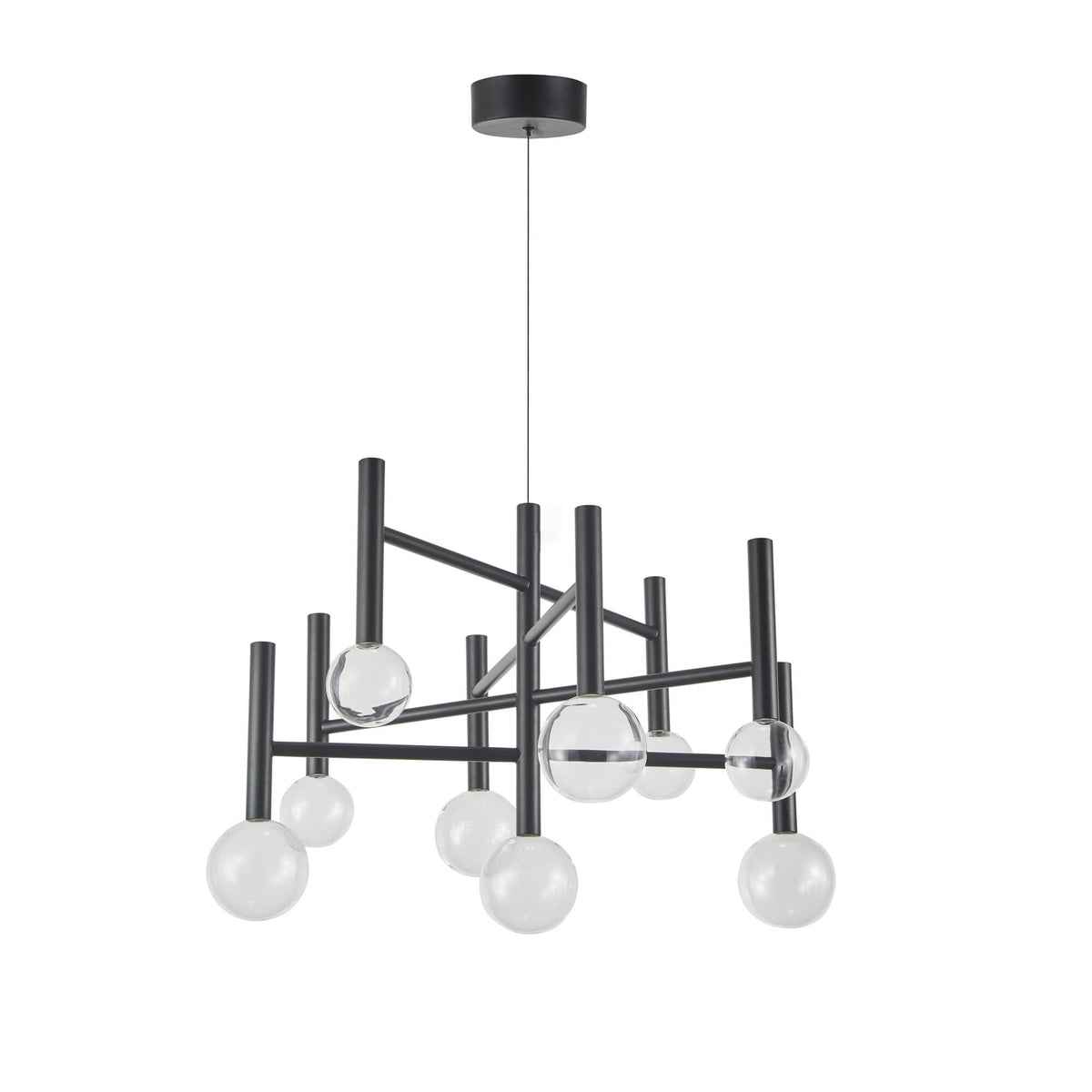 ARTCRAFT TERRA 9 LT CHANDELIER LED AC6859BK