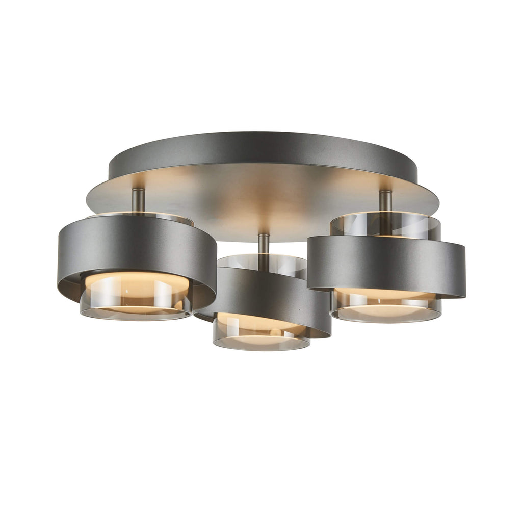 ARTCRAFT AXIS 3 LT FLUSH MOUNT LED AC6983GR
