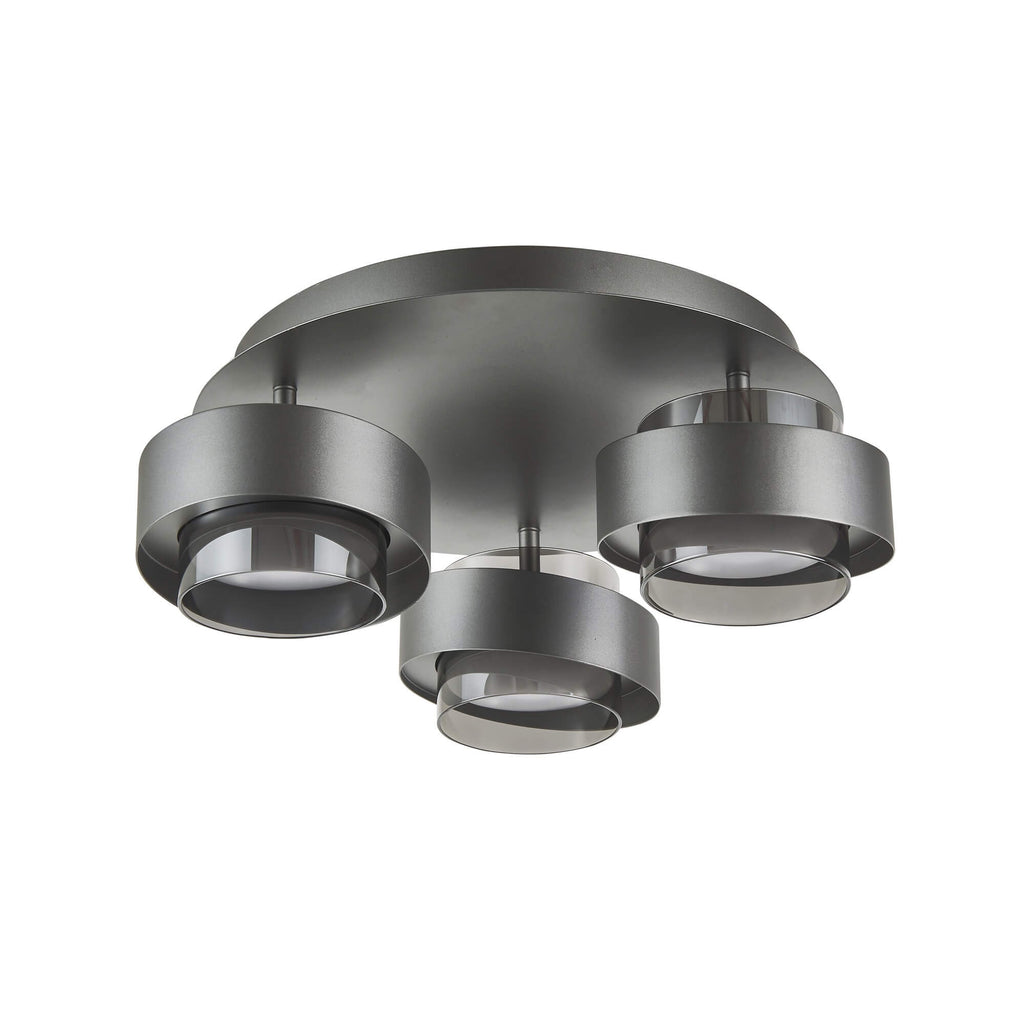 ARTCRAFT AXIS 3 LT FLUSH MOUNT LED AC6983GR