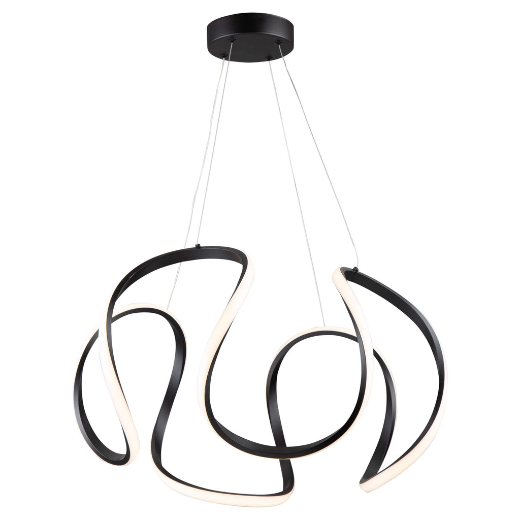 ARTCRAFT MIRA LED PENDANT BLACK AC7639BK