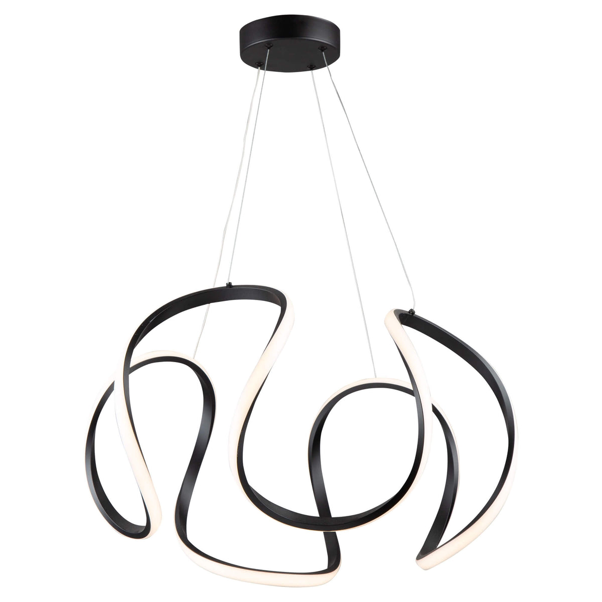 ARTCRAFT MIRA LED PENDANT BLACK AC7639BK