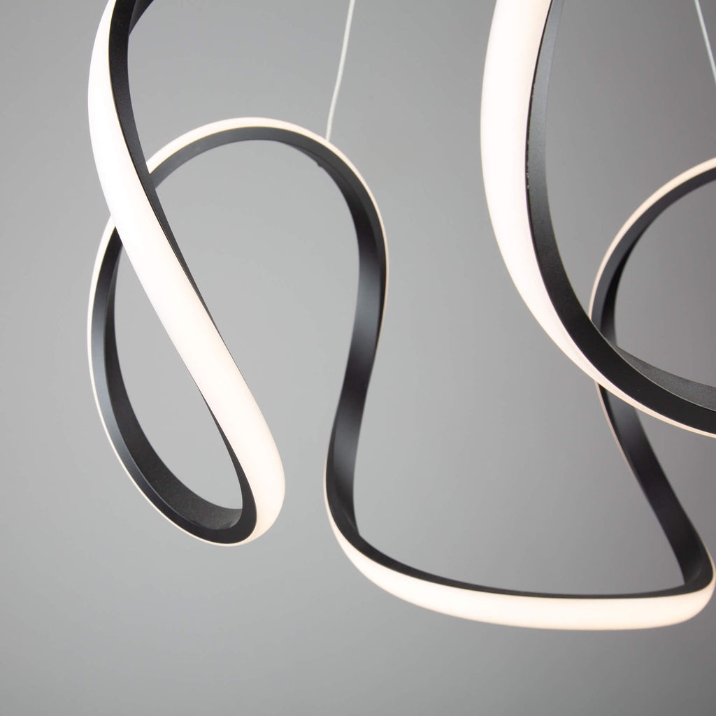 ARTCRAFT MIRA LED PENDANT BLACK AC7639BK