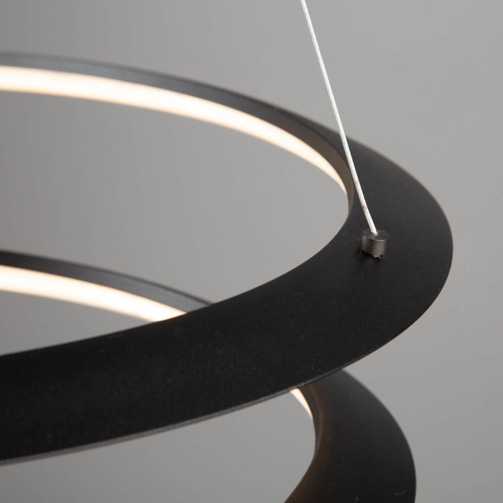ARTCRAFT ARA LED PENDANT BLACK AC7678BK