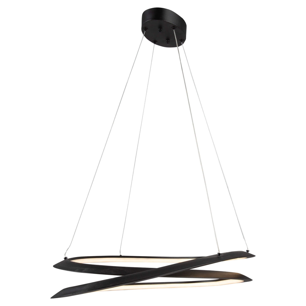 ARA COLLECTION OVAL PENDANT BLACK AC7679BK