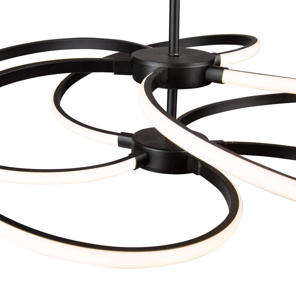 ARTCRAFT EQUINOX LED PENDANT BLACK AC7689BK