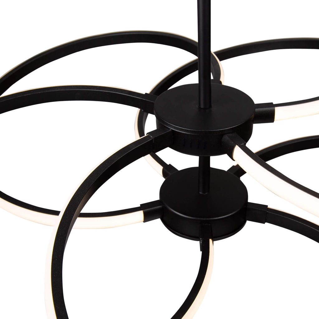 ARTCRAFT EQUINOX LED PENDANT BLACK AC7689BK
