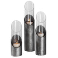 Uttermost Karter Iron & Glass Candleholders Set/3 17518