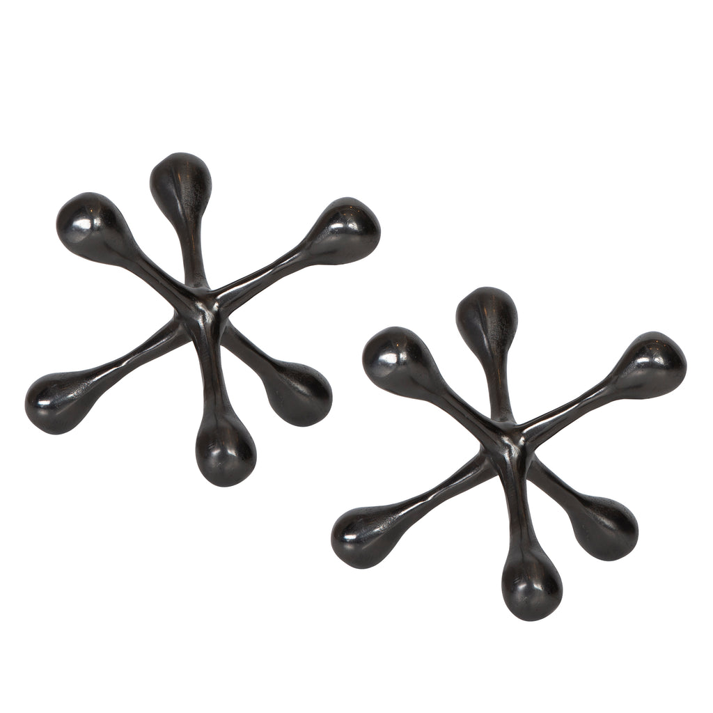 Uttermost Harlan Black Nickel Objects S/2 17690