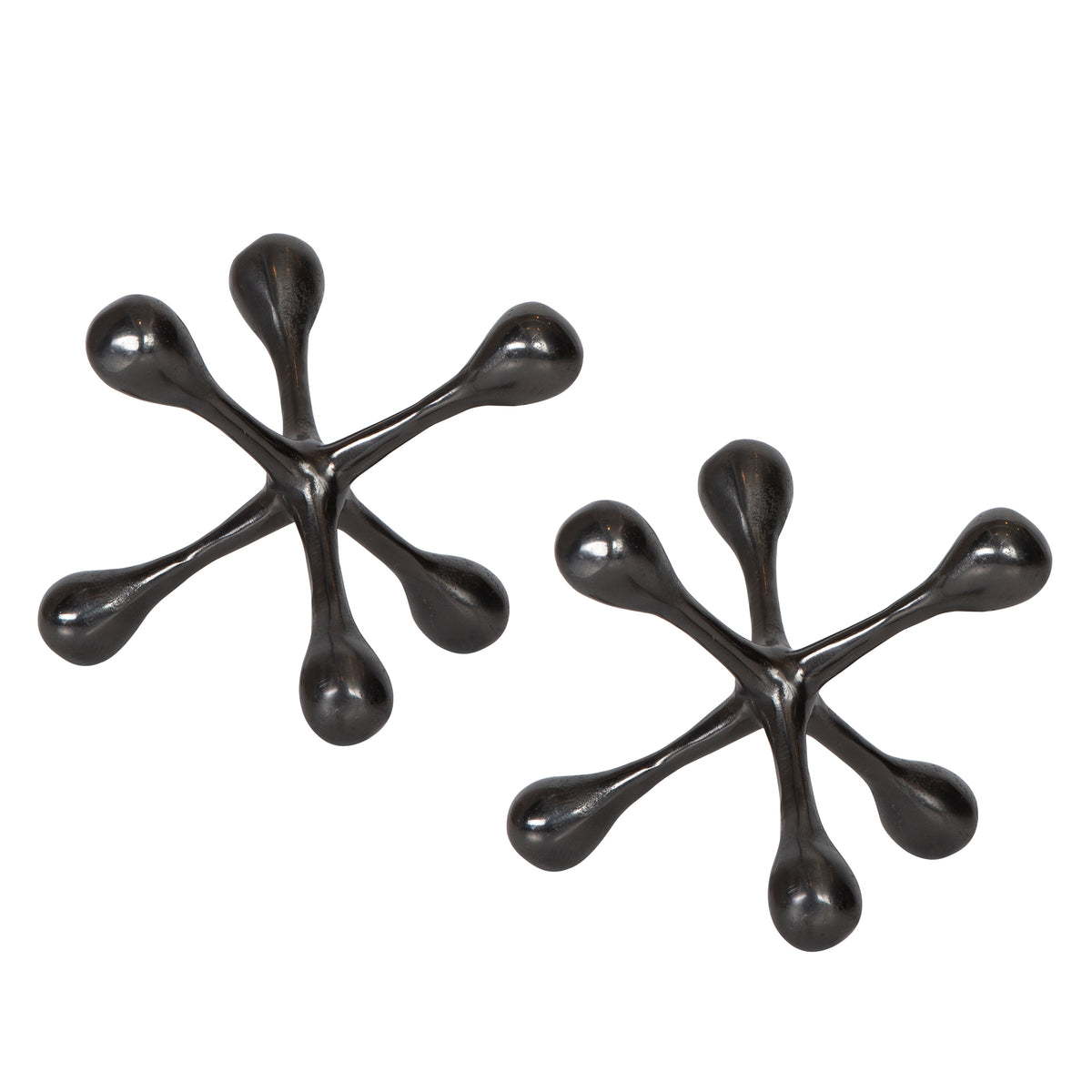 Uttermost Harlan Black Nickel Objects S/2 17690