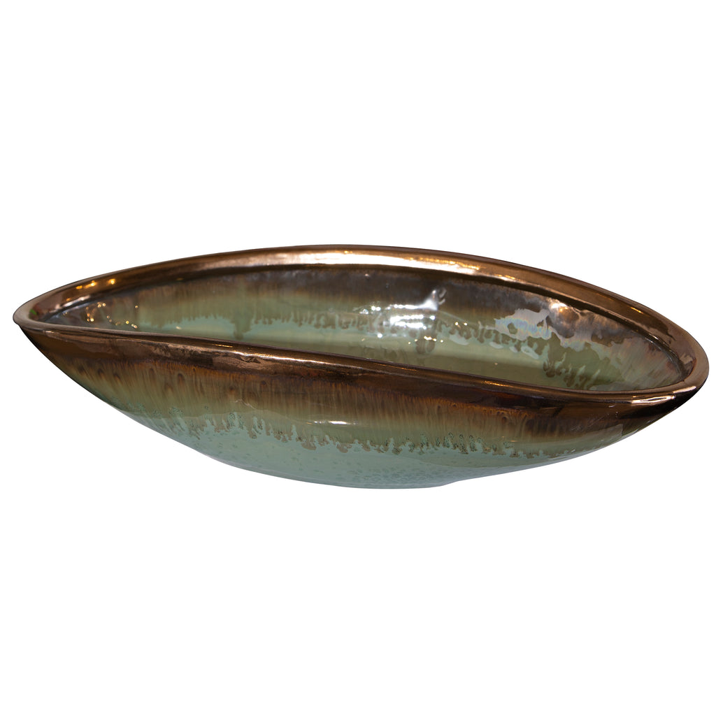 Uttermost Iroquois Green Glaze Bowl 17855