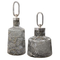 Uttermost Storm Art Glass Bottles S/2 17840