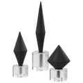 Uttermost Alize Black Sculptures S/3 17916