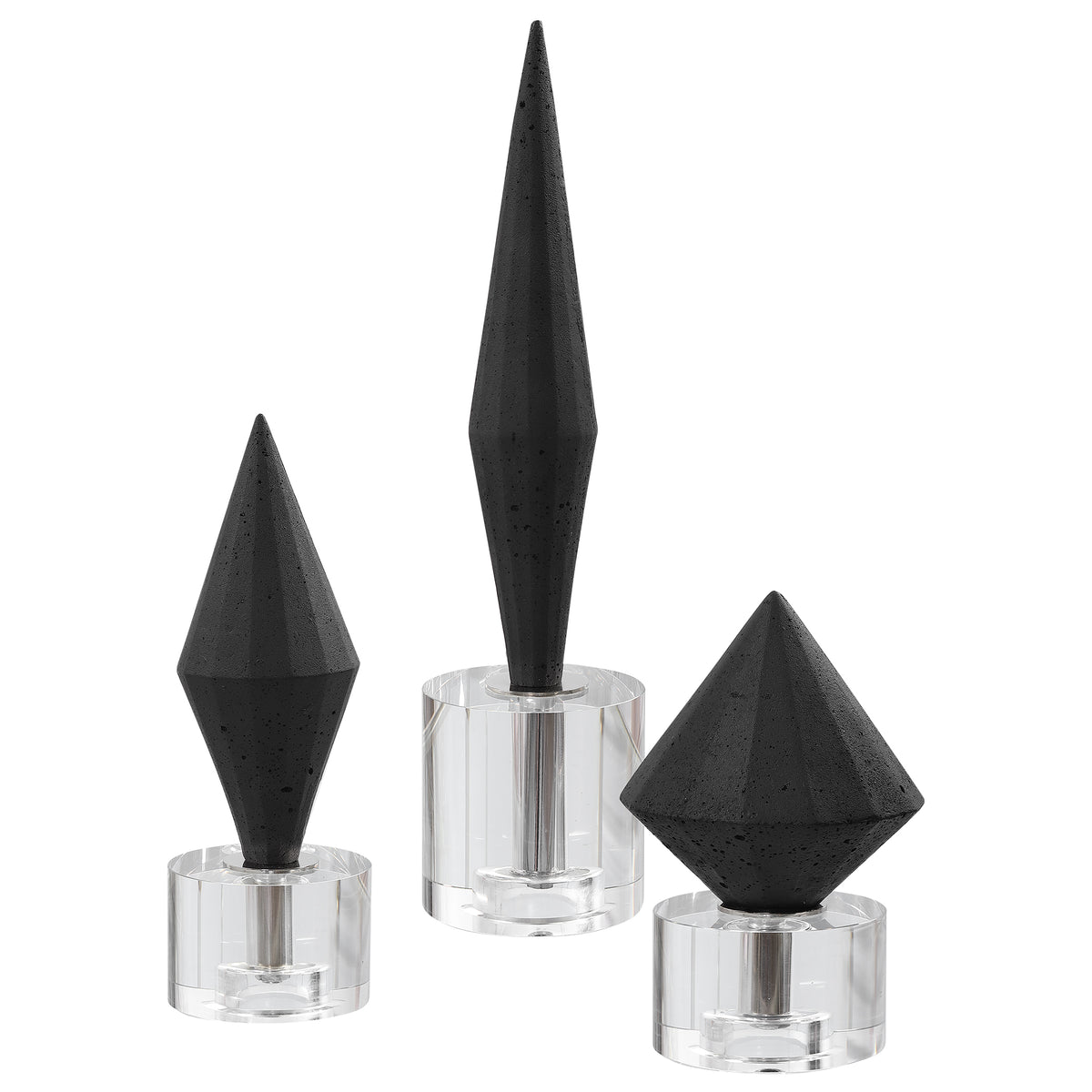 Uttermost Alize Black Sculptures S/3 17916