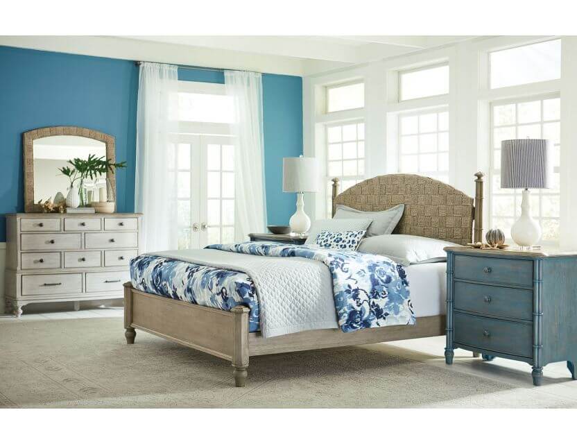 AMERICAN DREW LITCHFIELD CURRITUCK LOW POST KING BED 750-326R