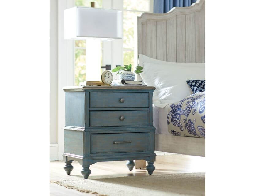 AMERICAN DREW LITCHFIELD MORAY NIGHTSTAND BLUE 750-420B