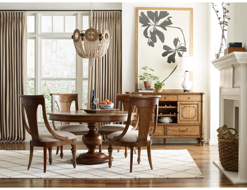 AMERICAN DREW BERKSHIRE HILLCREST ROUND DINING TABLE 011-701R