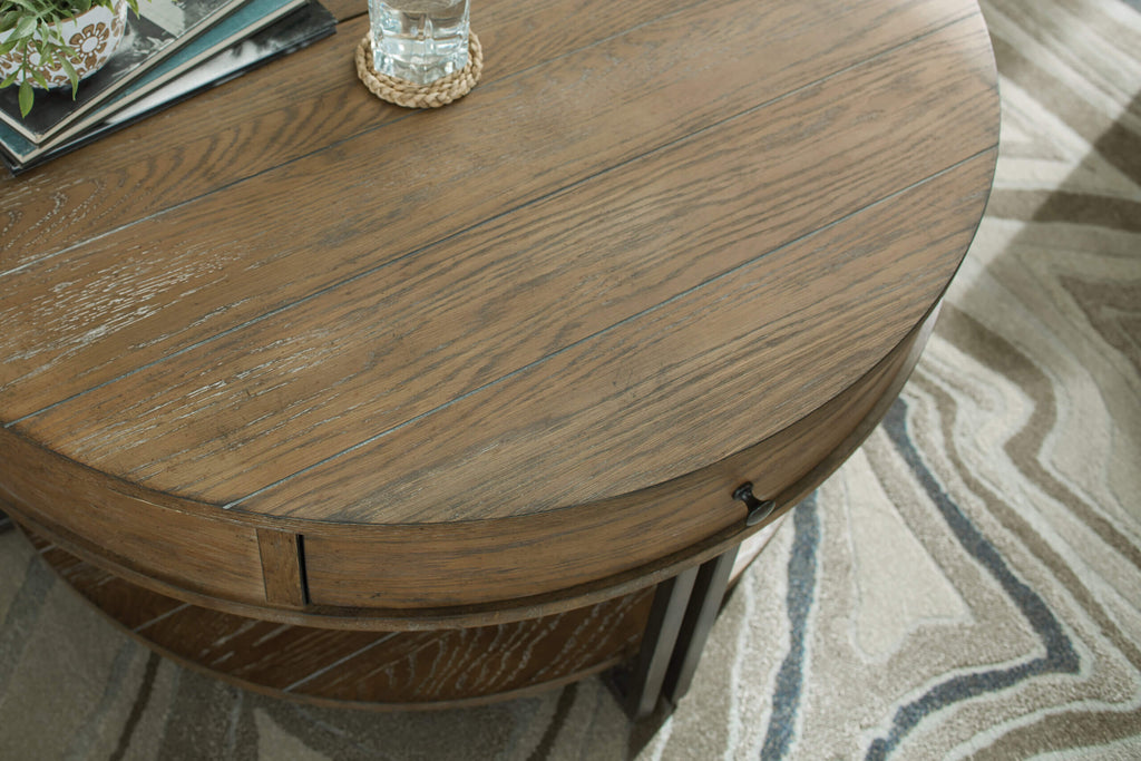 HAMMARY SADDLETREE-HAMILTON ROUND CHAIRSIDE TABLE 954-918