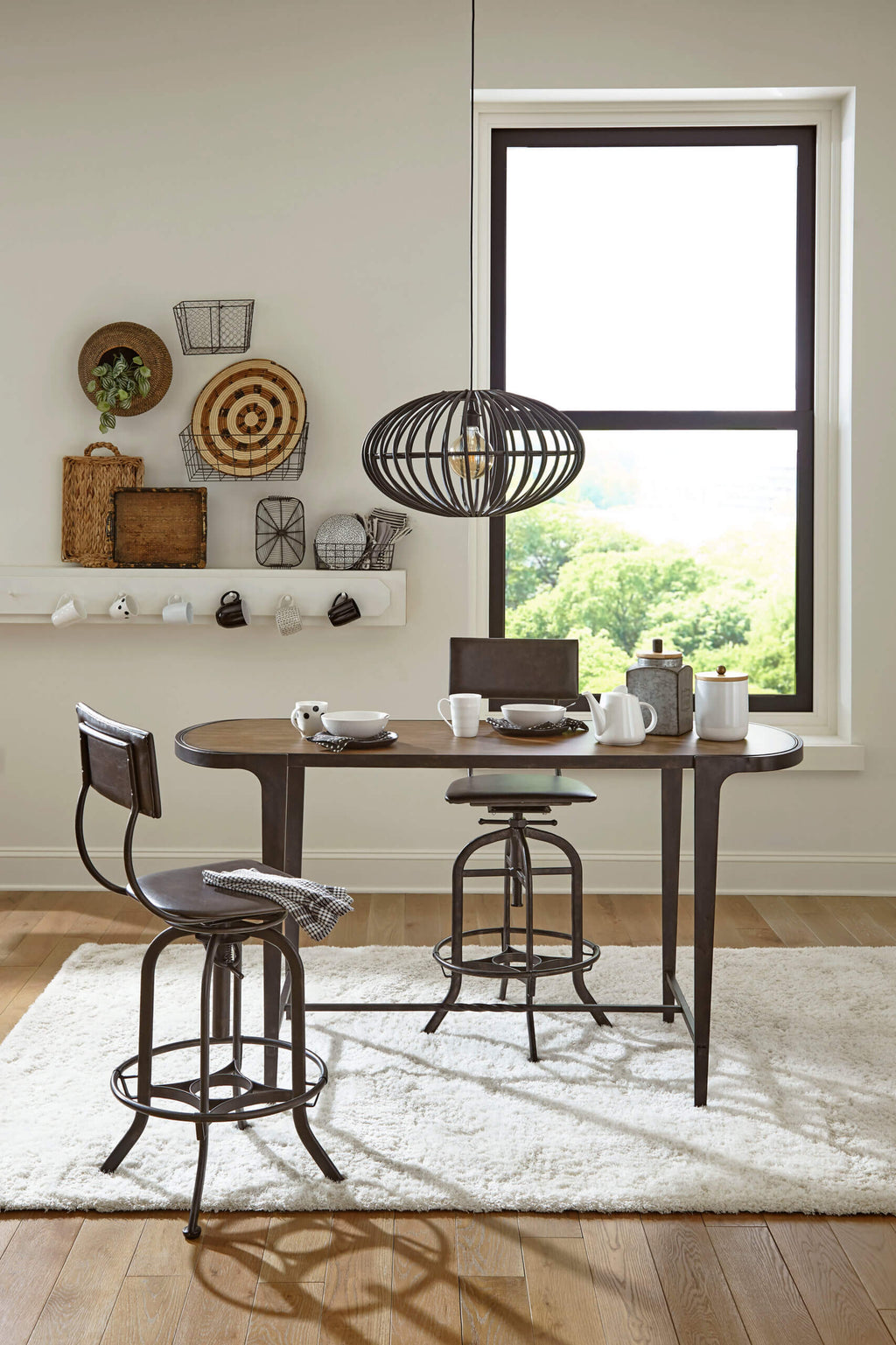 HAMMARY ROCCO ADJUSTABLE BAR STOOL 090-1107