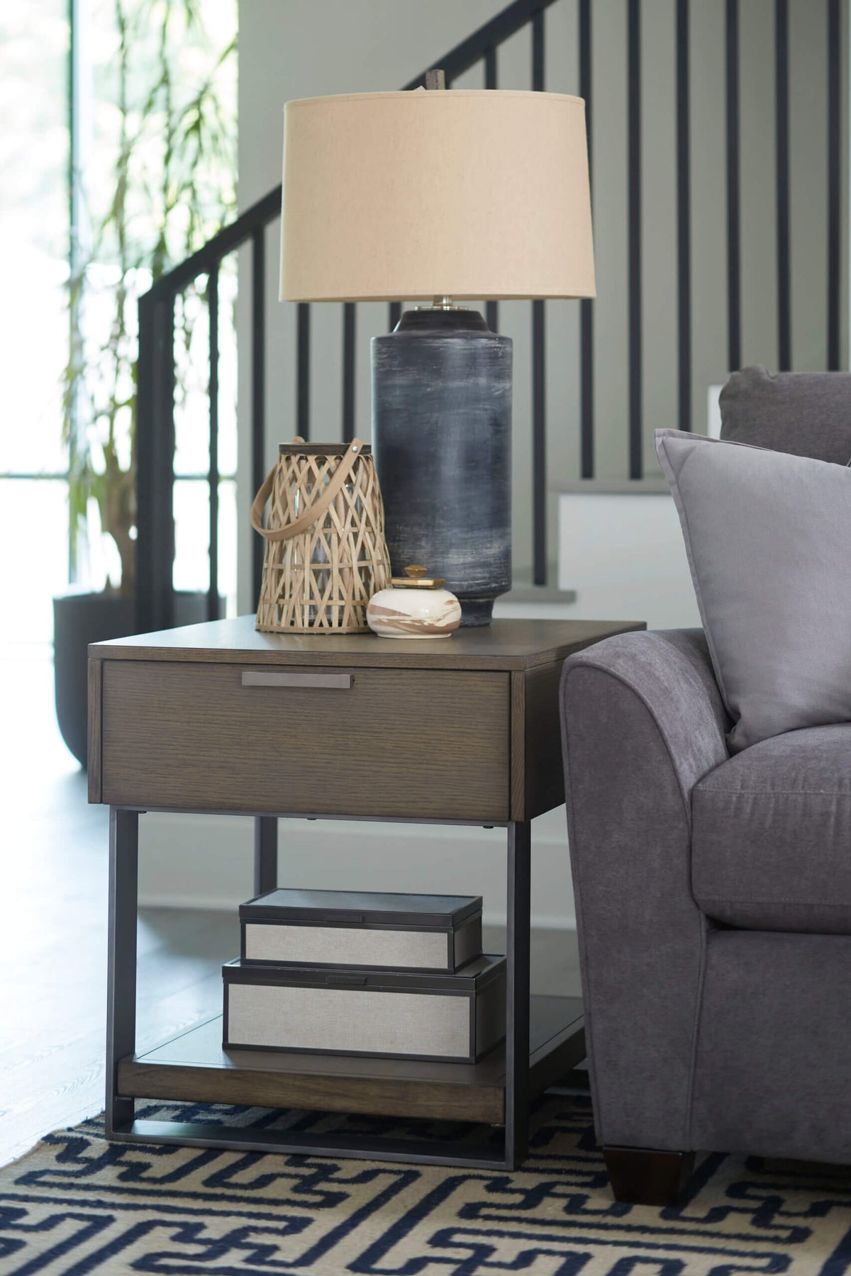 HAMMARY STELLA RECTANGULAR DRAWER END TABLE 093-915