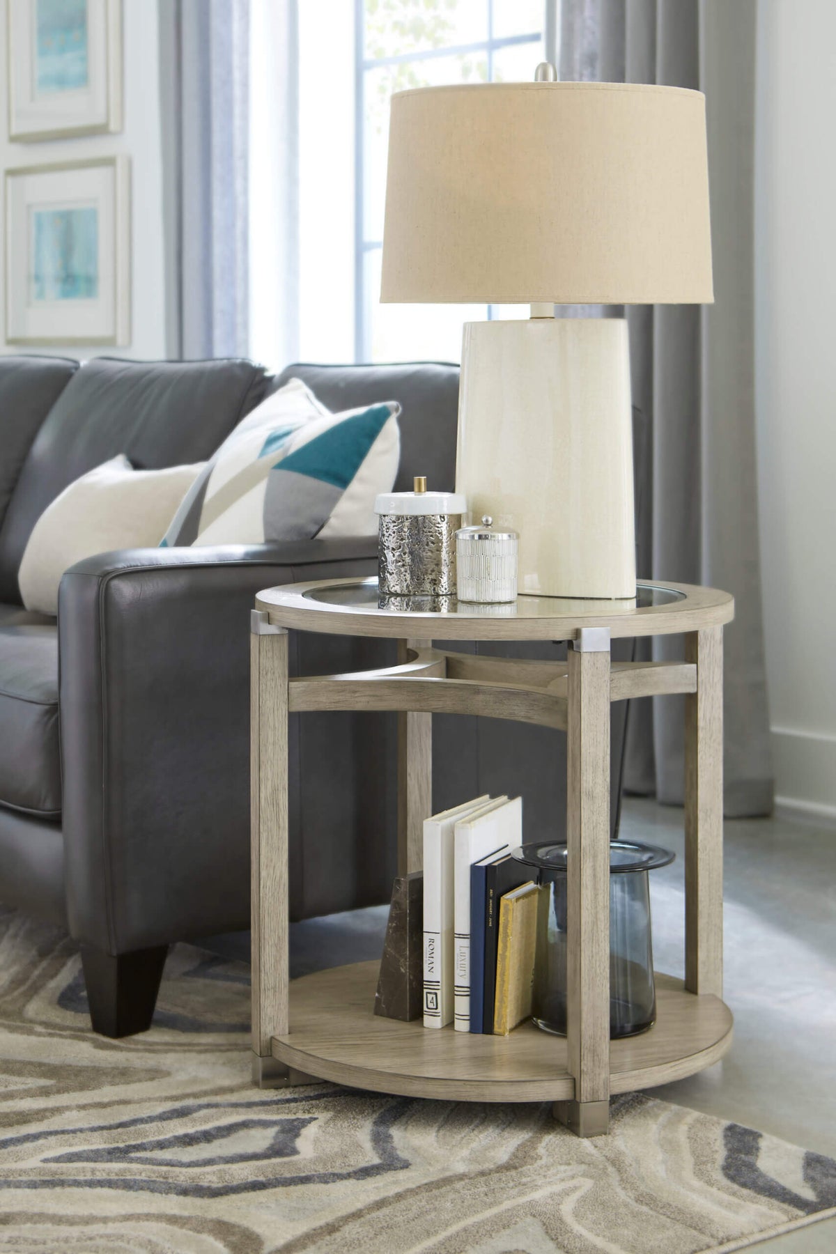 HAMMARY SOLSTICE ROUND END TABLE 086-918