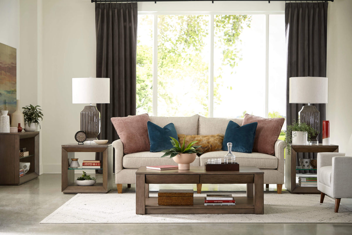 HAMMARY PAULSON RECTANGULAR DRAWER COFFEE TABLE 087-910