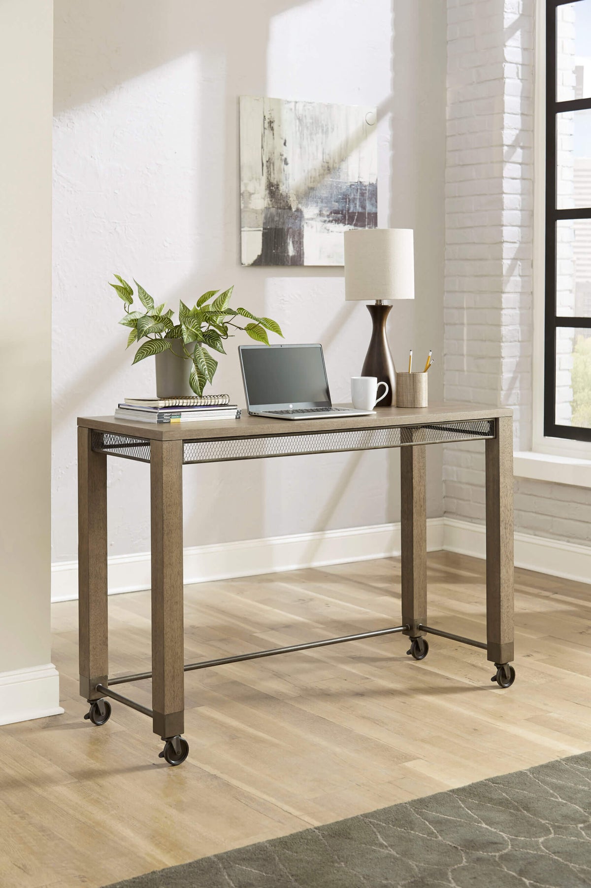 HAMMARY MAYA COUNTER CONSOLE WITH 2 STOOLS 070-587