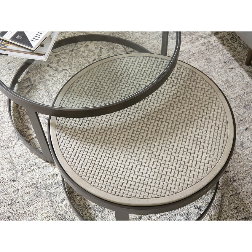 HAMMARY CONCRETE NESTING COFFEE TABLES 0901047