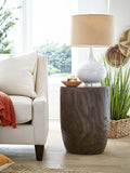 Hammary OAK GRAIN DRUM END TABLE 0901051