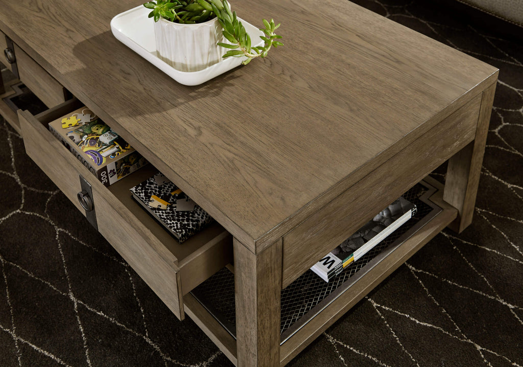 HAMMARY MAYA RECTANGULAR DRAWER COFFEE TABLE 070-910