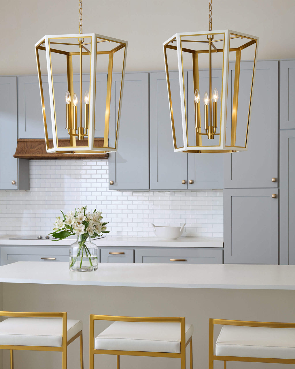 GENERATION LIGHTING Curt Medium Lantern Matte White AC1094MWTBBS