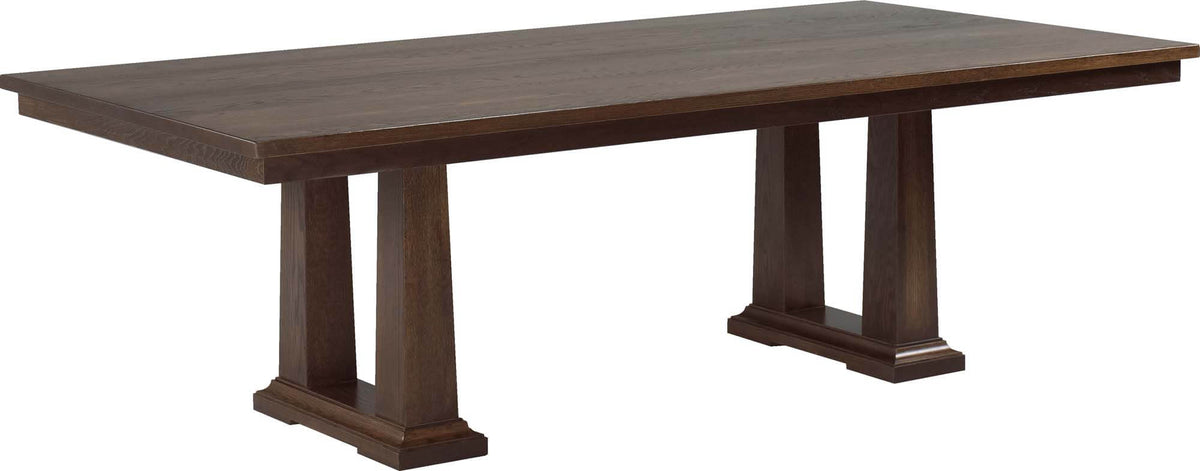CARDINAL WOODCRAFT ACROPOLIS DOUBLE PEDESTAL TABLE