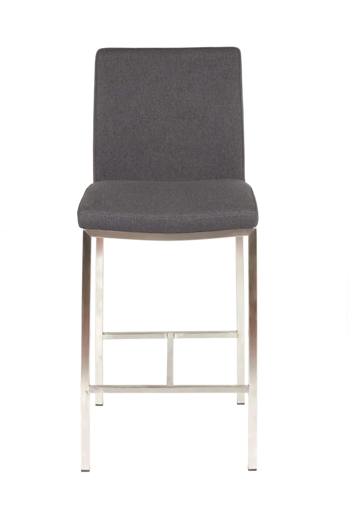 FURNISHINGS MATE ADAM BAR STOOL GRAPHITE SET OF TWO BS 058A-GP-SS