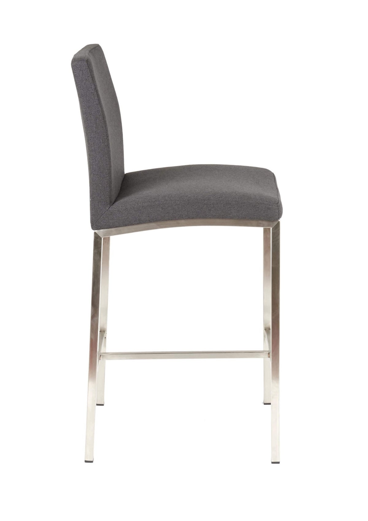 FURNISHINGS MATE ADAM BAR STOOL GRAPHITE SET OF TWO BS 058A-GP-SS
