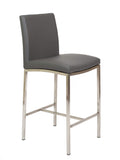 FURNISHINGS MATE ADAM COUNTER STOOL GREY SET OF TWO BS 058-GR-SS