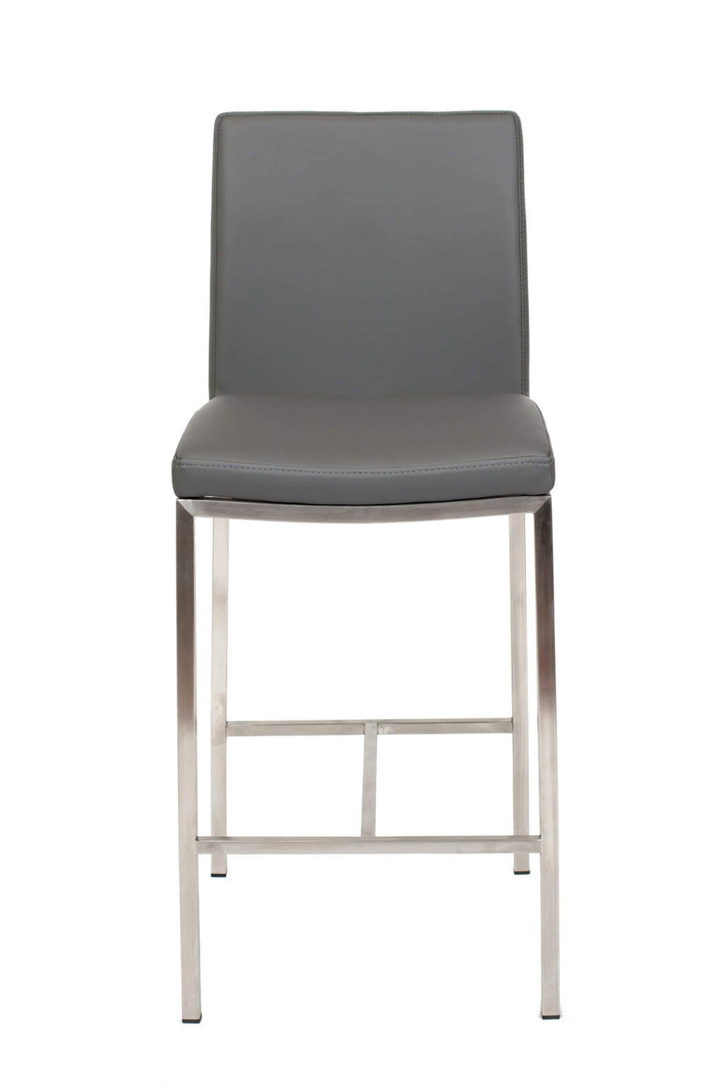 FURNISHINGS MATE ADAM COUNTER STOOL GREY SET OF TWO BS 058-GR-SS
