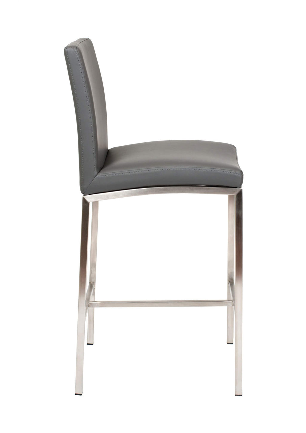 FURNISHINGS MATE ADAM COUNTER STOOL GREY SET OF TWO BS 058-GR-SS