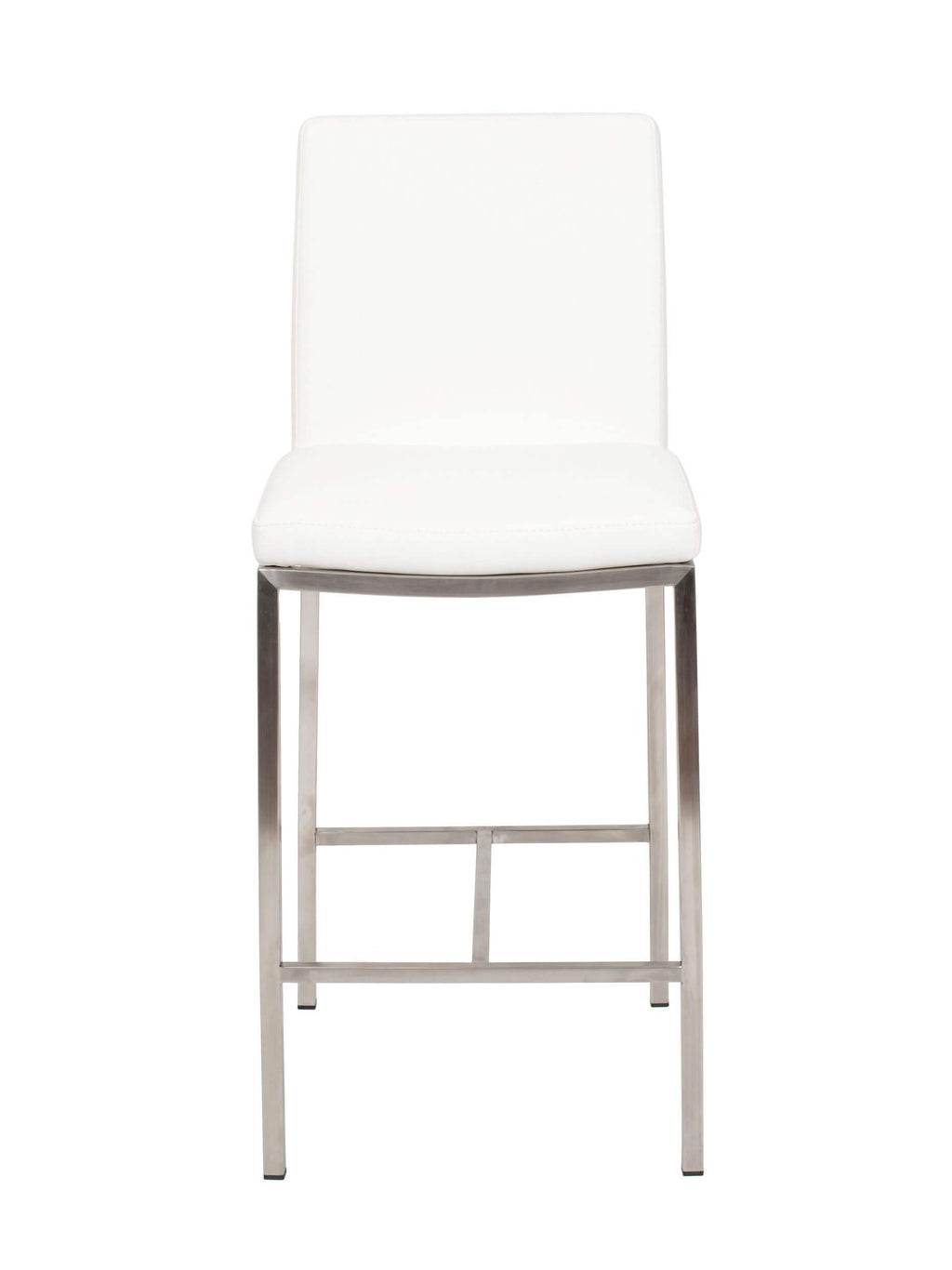 FURNISHINGS MATE ADAM BAR STOOL WHITE SET OF TWO BS 058A-WH-SS