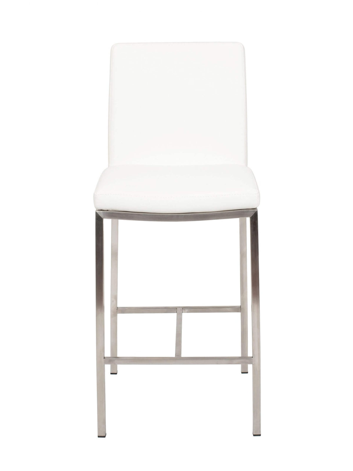 FURNISHINGS MATE ADAM BAR STOOL WHITE SET OF TWO BS 058A-WH-SS