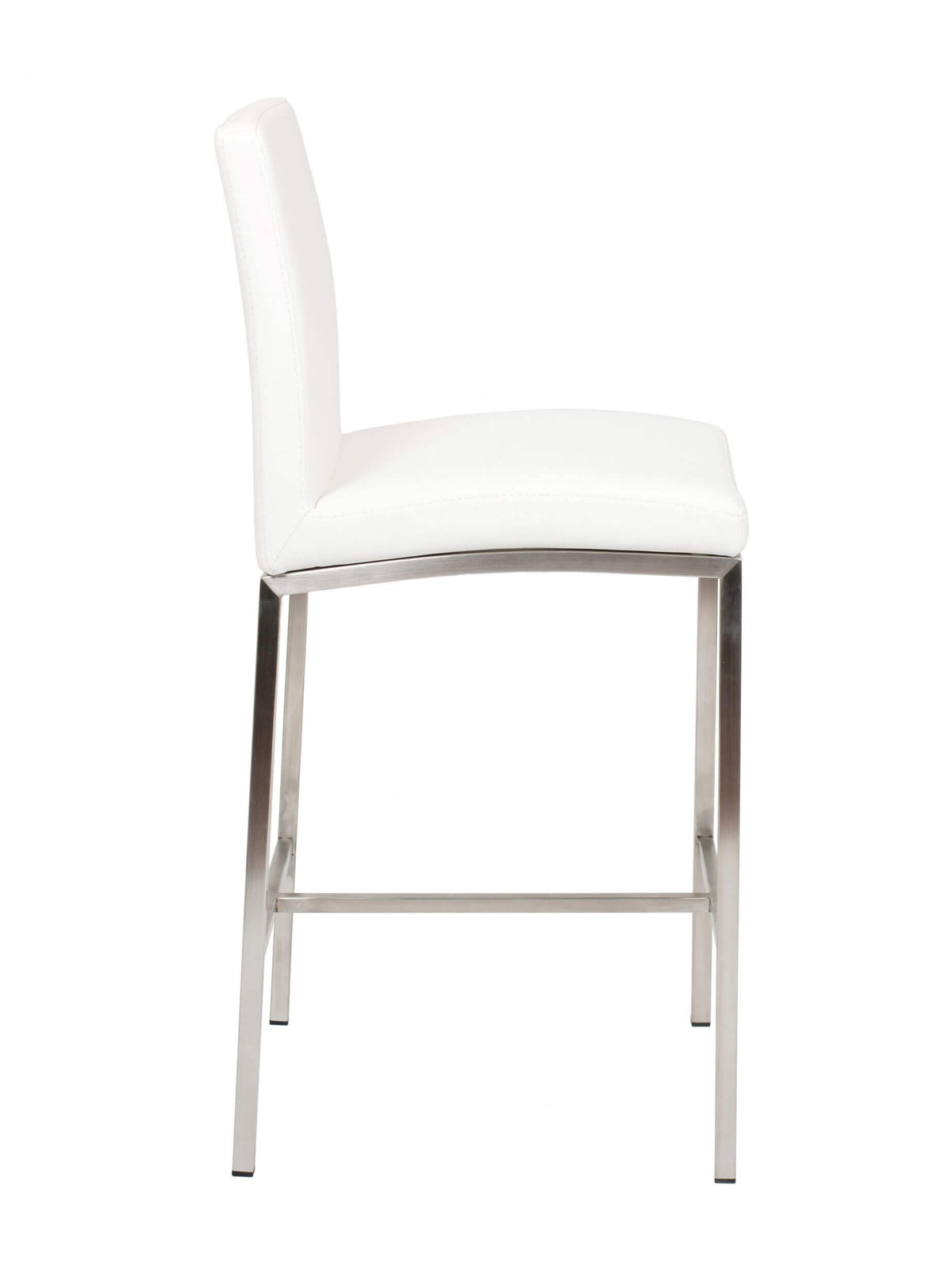 FURNISHINGS MATE ADAM BAR STOOL WHITE SET OF TWO BS 058A-WH-SS