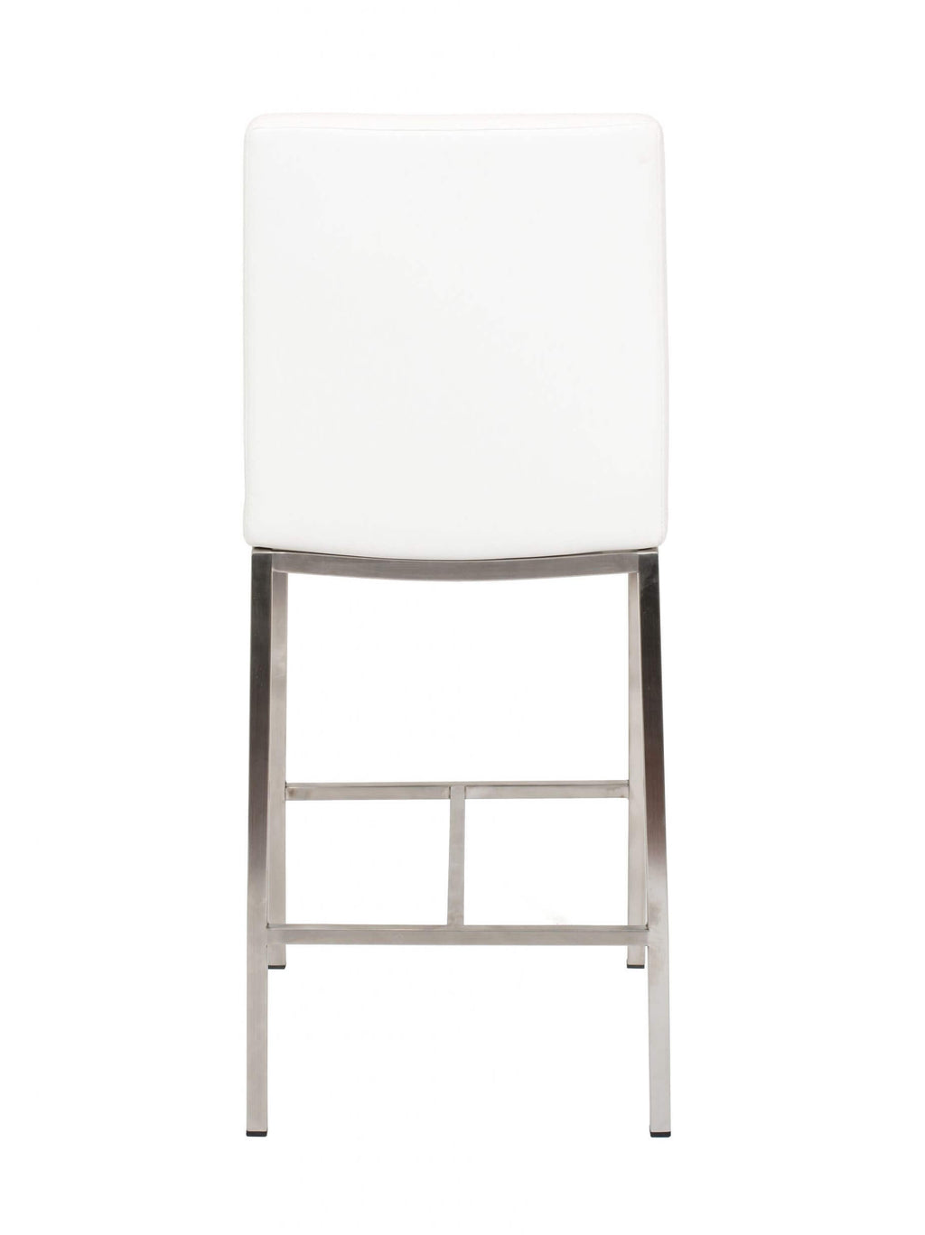 FURNISHINGS MATE ADAM BAR STOOL WHITE SET OF TWO BS 058A-WH-SS