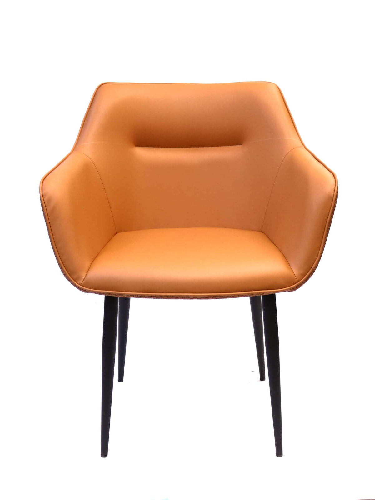FURNISHINGS' MATE ADELE CHAIR APRICOT WEAVE SET OF TWO DC 636AP