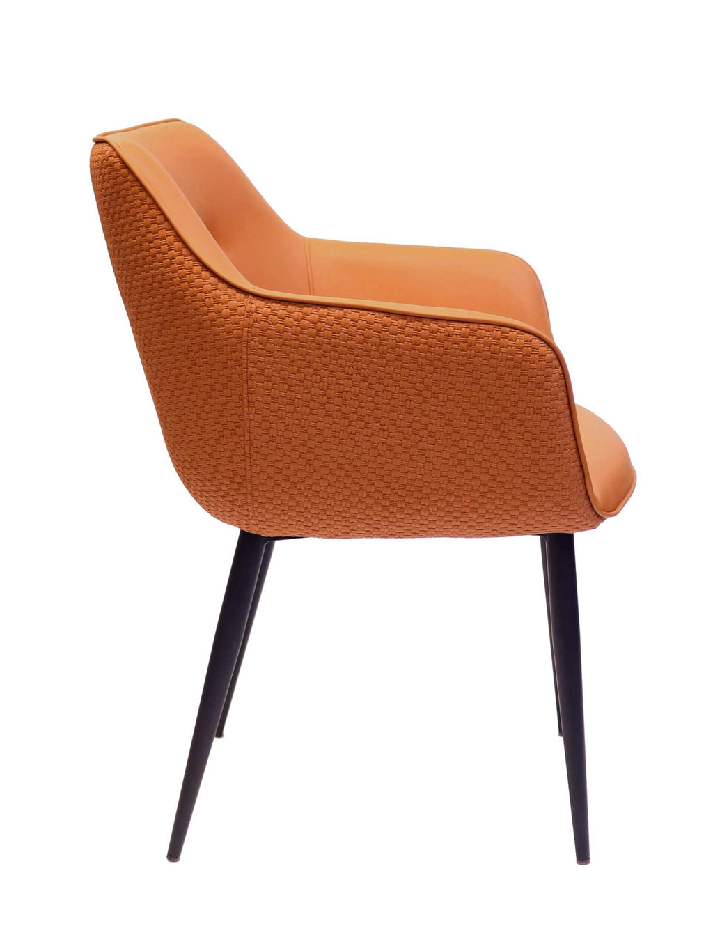 FURNISHINGS' MATE ADELE CHAIR APRICOT WEAVE SET OF TWO DC 636AP