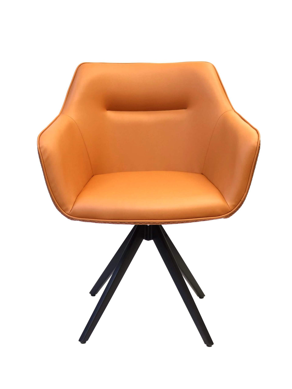FURNISHINGS' MATE ADELE SWIVEL CHAIR  APRICOT SET OF TWO DC 636APSW